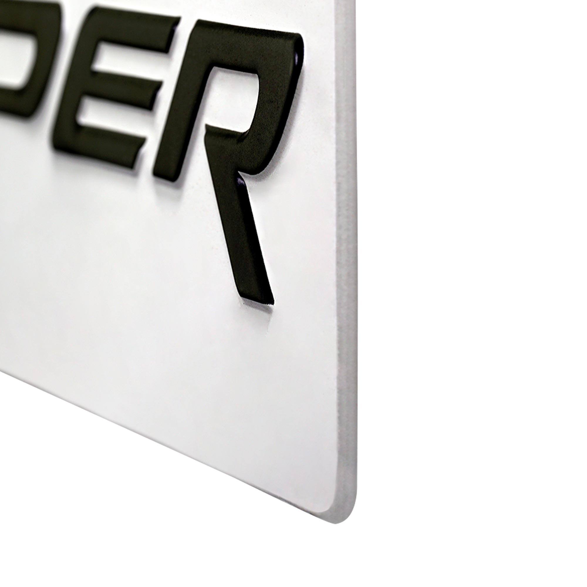 Dodge Viper Embossed Shaped Metal Wall Sign